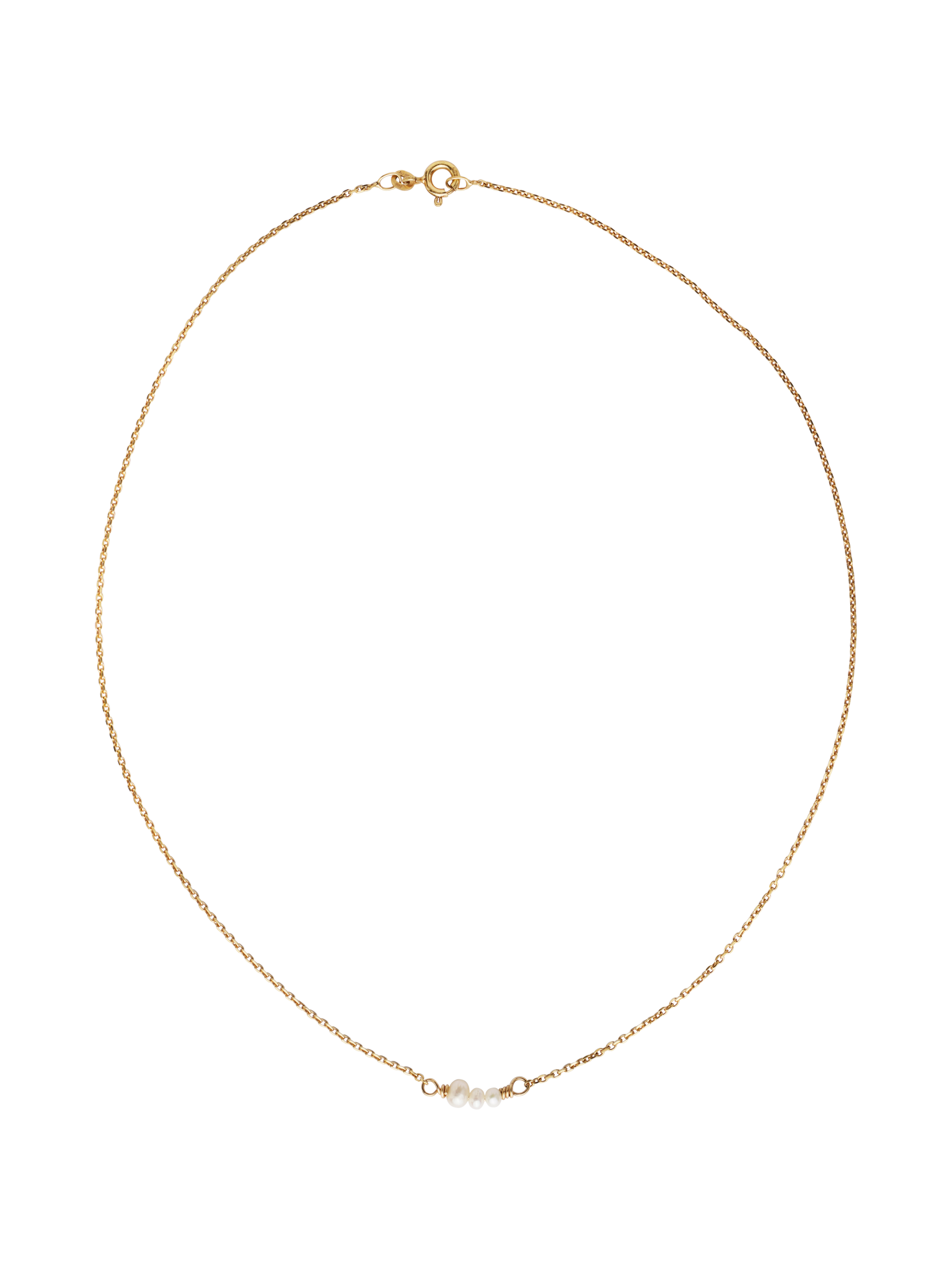 Les trois perles necklace